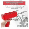 thumbnail image 2 of Money Gun Shooter With 100pcs Prop Money Cash Gun Shoot Money Gun Fake Play Toys For Party, 2 of 4