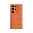 thumbnail image 2 of for Samsung Galaxy S22 Ultra Down Jacket Case, Fashion Shockproof Liquid Silicone Puffer Cover, Corners Portection Soft Flexible TPU Phone Case for Samsung Galaxy S22 Ultra 6.8 inch, Orange, 2 of 11