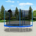 thumbnail image 6 of 2FT Trampoline for Adults & Kids with Basketball Hoop, Outdoor Trampolines w/Ladder and Safety Enclosure Net for Kids and adults, 6 of 9