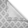 thumbnail image 3 of Ambesonne Damask Kitchen Curtains, Classical Leaves Oriental, 55"x45", Taupe Grey and White, 3 of 3