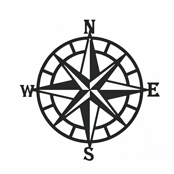 LAMIRO 11 Inch Metal Nautical Compass Wall Decor Art Beach Theme Home Decoration Nautical Wall Decor for Indoor Outdoor Living Room Bedroom Garden Patio (Black)