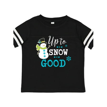 

Inktastic Up to Snow Good with Snowman and Snowflakes Gift Toddler Boy or Toddler Girl T-Shirt