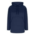thumbnail image 5 of FDGIU Women's 2025 Oversized Hoodie Dress - Long Sleeve Tunic Sweatshirt with Pockets, Soft Fleece Fall Winter Clothes, 5 of 7