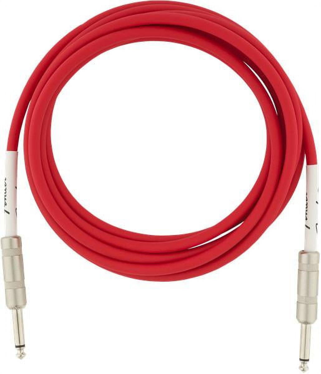 Fender Original Series 10 Ft Fiesta Red Instrument Cable for Guitar, Bass, More