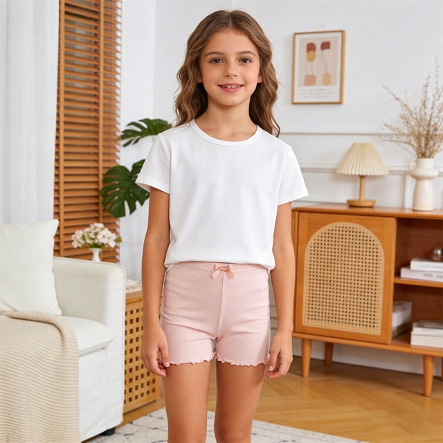 Shorts for Girls - Everyday Lightweight Layering Underwear with Soft Seamless Comfort for Routine Wear
