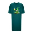 thumbnail image 4 of ZQUUVOU Womens St Patricks Day Dress Short Sleeve V Neck Maxi Sundress I-Olive Green,XL, 4 of 4