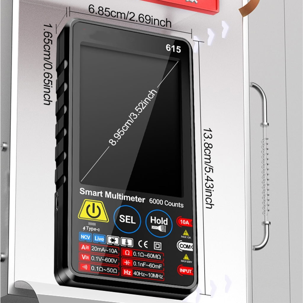 Miniature Digital Multimeter for Electrical Testing in Education and On Site Maintenance Various Electrical Measurements