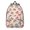 Mushroom and Character-1, variant on Mushroom and Cone Black Pattern Backpack for School, Cute School Bag with Adjustable Shoulder Straps and Padded Back, 15.7"x11.8"x5.5"