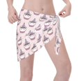 thumbnail image 3 of KLL Cute Cupcake Print Women's Sarong Coverups Short Bathing Suit Wrap Skirt Beach Wrap Swimsuit Cover Ups, 3 of 6