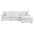 thumbnail image 2 of Modway Commix Sectionnel de Mobilier de Patio Extérieur Sunbrella 4 Pcs, Blanc, 2 of 10