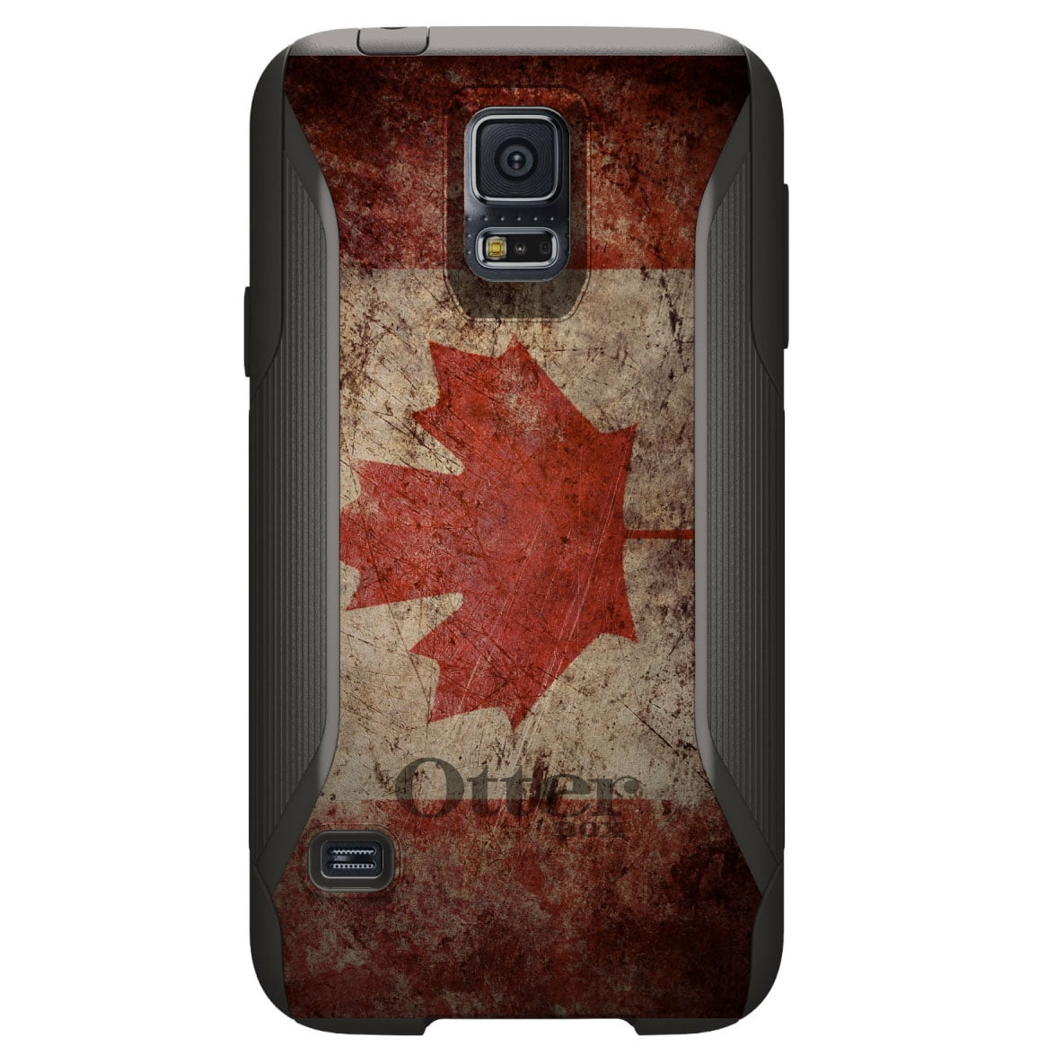 DistinctInk Custom Black OtterBox Commuter Series Case for Samsung Galaxy S5...
