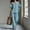 Light Blue, variant on Matching Set Summer Beach Travel Set Trending Womens Clothes Shirt and Wide Leg Pants Outfits Travel Outfits For Women Beach Outfits For Women Women'S Athletic Clothing Sets
