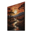 thumbnail image 2 of Designart "African Savannah Charm VII" African Print on Natural Pine Wood, 2 of 5