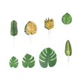 thumbnail image 1 of Artificial Palm Leaf Imitation Leaf Turtle Back Leaf Set Hawaiian Party Decoration, 1 of 8