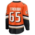 thumbnail image 3 of Men's Fanatics Jacob Trouba Orange Anaheim Ducks Home Breakaway Player Jersey, 3 of 3