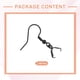 thumbnail image 3 of Uxcell 40 Paquete Ganchos de Aretes de Acero Inoxidable, Alambres de Oreja Ganchos de Pescado Ganchos Franceses de Aretes con Cierre de Pinza Hallazgos de Aretes para Hacer Joyería DIY, Negro, 3 of 7