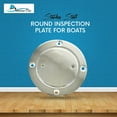 thumbnail image 3 of MARINE CITY 4-Inch Inspection Deck Plate with Rubber O-Ring, 316 Stainless Steel  Durable, Watertight, and Easy Installation for Boats & Yachts, 3 of 8