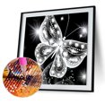 thumbnail image 3 of Kit de punto de cruz DIY con bordado de diamantes 5D con pintura de mariposa de diamantes de imitación, 3 of 9