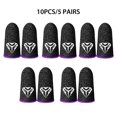thumbnail image 4 of Seitruly 5 pares de fundas antihuellas para juegos de teléfonos móviles, guantes reutilizables de punto transpirables de 24 pines a prueba de aceite Videojuegos y accesorios Púrpura, 4 of 8