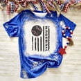thumbnail image 2 of Camiseta holgada de manga corta con cuello en V y estampado informal elegante para mujer OAVQHLG3B Store  lin121212, 2 of 5