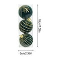thumbnail image 3 of YHAJDS 3PCS Velvet Christmas Balls 6cm/2.36in Xmas Tree Ornaments Velvet Balls Shatterproof Xmas Bulbs Decorations Ball Sets Christmas Tree Hanging Balls for Wedding Holiday Party Decorations, 3 of 5