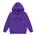 thumbnail image 5 of CPNG Girls Hooded Sweatshirt Football Print Long Sleeve Hoodie Pullover Top Trendy Comfy Daily Casual Loose Sweatshirts, 5 of 6