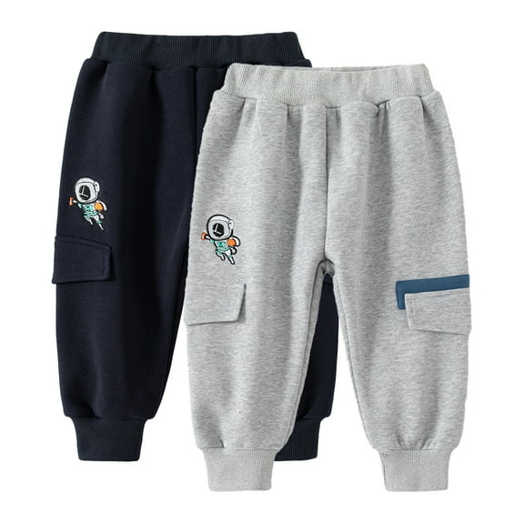 AJZIOJIRO Kids Baby Boys Fall winter Sweatpants for Boys,Teen Fleece Jogger Pants Elastic Waistband Trousers Toddler Boys Breathable Sweat Pants for 1-7Years
