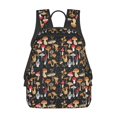 thumbnail image 1 of Fotbe Various Mushrooms Mochila Ligera para Hombres y Mujeres - Duradera y Resistente al Agua, Ideal para Escuela, Trabajo, Viajes y Uso Diario, 1 of 7