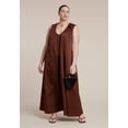 thumbnail image 3 of ELOQUII Women's Plus Size Shirred Neckline Tank Dress, 3 of 6