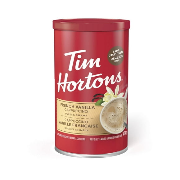 Mélange pour cappuccino de Tim Hortons vanille française 454 g