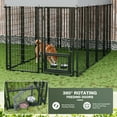 thumbnail image 3 of Homall 94.5”D×51.2”W×66.9”H Outdoor Dog Cage for Small/Medium/Large Dogs Dog Kennel with UV-Resistant Waterproof Roof Cover for Outside Heavy Duty Dog Fence,Large, 3 of 7