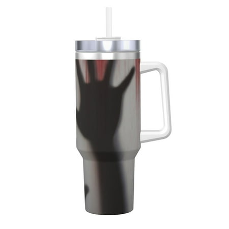 

Matuu Bloody Hand Behind for 40OZ Ice Cup with Handle Durable Thermal Cups Keep Drinks Cold and Hot Insulated Car Mug with Lid