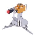 thumbnail image 2 of Outdoor Picnic Butane Gas Burner Portable Camping Mini Steel Stove Case, 2 of 8