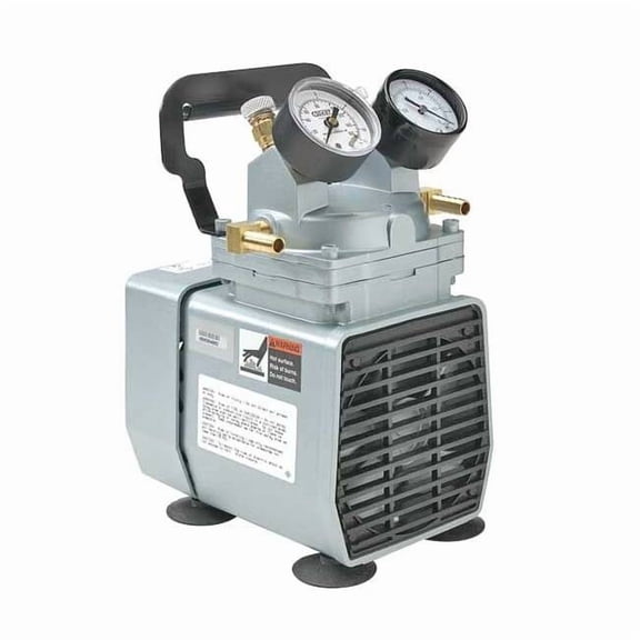 Gast Compressor/Vacuum Pump, 1/8 hp, 115V AC DOA-P704-AA