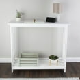 thumbnail image 4 of Lavish Home 2-Tier Console Table - 39x11.8in Narrow Entryway Table (White), 4 of 6