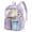 Purple, variant on LISINUO Clear Backpack,Heavy Duty PVC Transparent Backpacks Stadium Approved,School Book Bag(Purple)