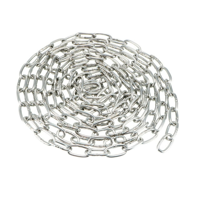 Unique Bargains Chaîne de Bobine en Acier Inoxydable 304 Résistante aux Tendres Longueur 2m Épaisseur 2mm