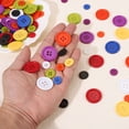 thumbnail image 4 of Uxcell 20 Pcs 40L 4-Hole Resin Sewing Buttons for Crafts 1" Round Clothing Fastener Round Resin Buttons Purple, 4 of 6