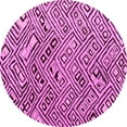 thumbnail image 1 of Ahgly Company Indoor Round Solid Pink Modern Area Rugs, 6' Round, 1 of 4
