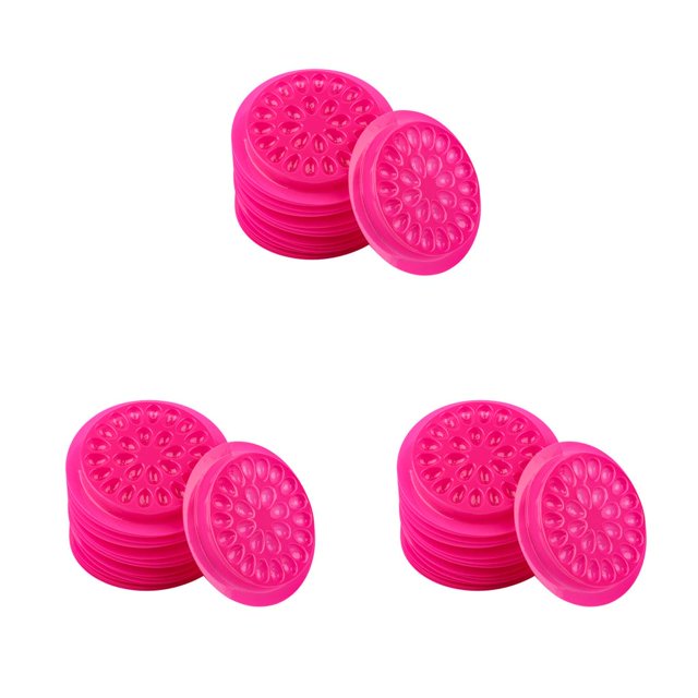 Vogacara 100 UNIDS Pestañas Soporte Práctico Paleta de Pestañas Patrón PVC Compacto Durable Mujer Inicio Regalo Cosmético Type1 NO1