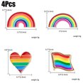 thumbnail image 3 of Suit Brooch Fashion Rainbow Design Clothes Brooch Corsage Brooch Pin for Party, 3 of 8