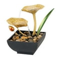 thumbnail image 3 of Tabletop Water Fountain Cascading for Office Home Decoration Ornament   Leaf, 3 of 9