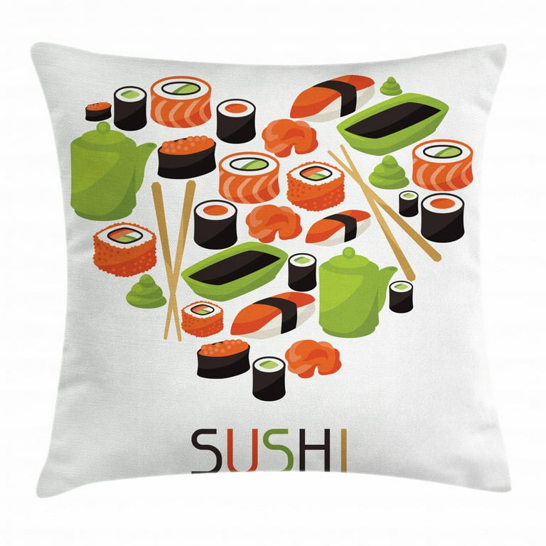 Sushi store pillow case