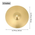 thumbnail image 2 of FESTFENDS Crash Cymbal Golden Brass 1Pcs For Drummers, 2 of 8