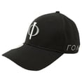 thumbnail image 1 of Phi Tee Golf Men's Hook and Loop Adjustable Golf Hat, Black, 1 of 3