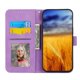 thumbnail image 3 of Funda Tipo Billetera para iPhone 16e Carcasa Abatible con Porta Tarjetas, Bolsillo para Efectivo, Soporte Ajustable, Cierre Magnético y Correa de Muñeca Morado, 3 of 6