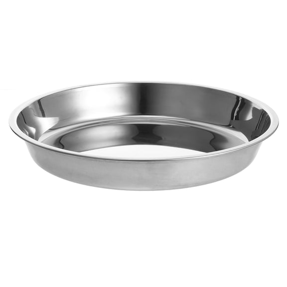 SOPOTUTU Versatile Use Round Steamer Rack Plate for Family Dinners 1Set Silver