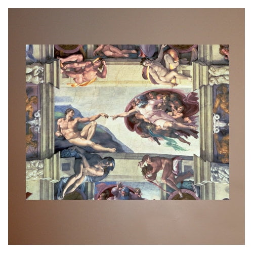 Wallhogs Michelangelo Creation of Adam (1510) Poster Wall Mural