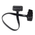 thumbnail image 2 of jinwen Low Profile OBDII Extension Cable Flexible Diagnostic Extender Cord Adapter 60CM 23.62inch, 2 of 9