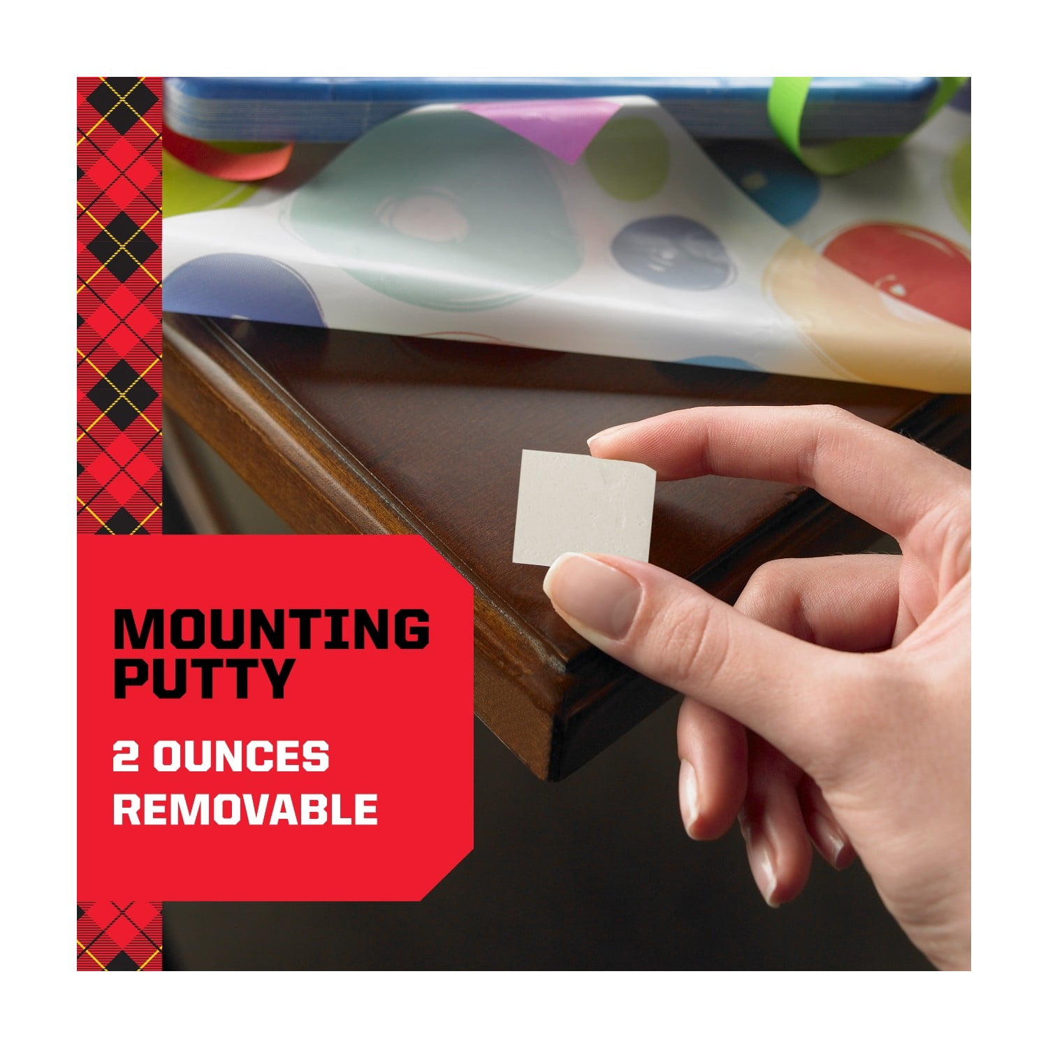 (4 pack) Scotch Mounting Putty, Removable, Holds 1 lb, Poster, Photo, Artwork 2 oz